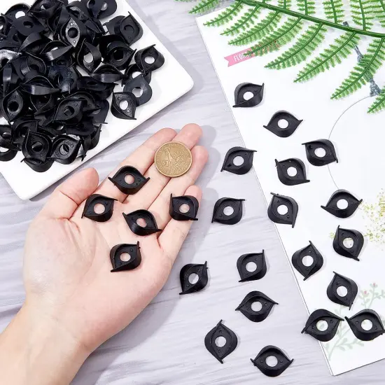 100Pcs Safety Eyes Plastic Craft Crochet Eyes Washers 29mm {3}