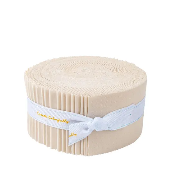 Confetti Cotton 2.5" Strip Roll (Jelly Roll / Rolie Polie) in Ivory byfor Riley Blake (RP-120-IVORY-40) {1}