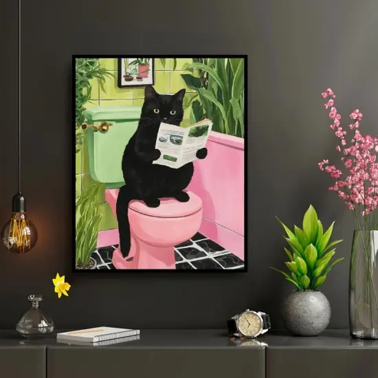 Black Cat Adult Paint by Number Kits on Canvas,16x20 Inch {2}