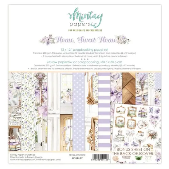 Mintay Home, Sweet Home 12 x 12 Paper Set {1}