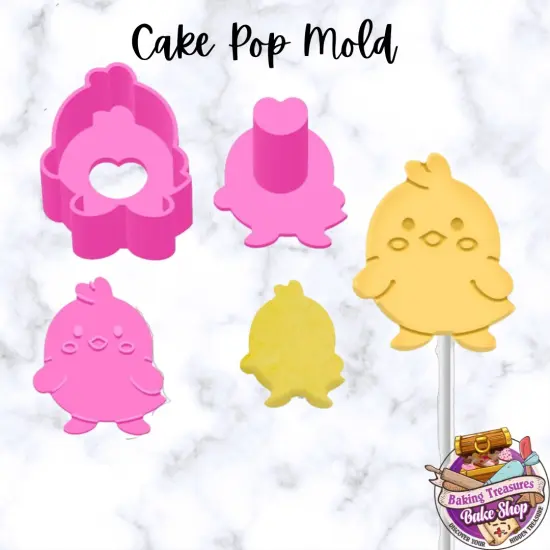 Easter Chick Shaped Cake Pop Mold {1}