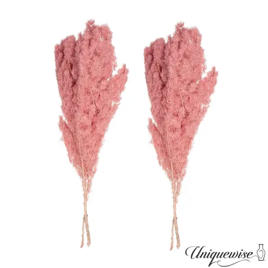 Uniquewise Preserved Real Floral Stems Chic Vase Fillers & Accents for Bouquets Centerpieces & Ornamental Displays Ideal for Home Office Boutique Cafe Resto Bar and Event Decor Pink peng lai song {4}