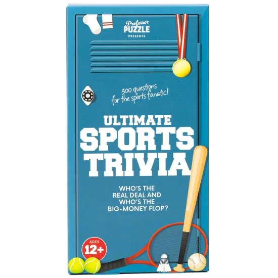 Professor Puzzle: Ultimate Sports Trivia - Party Game, 300 Questions For Sports Fanatics, 3 Difficulty Levels Across Various Categories, Ages 12+ {6}