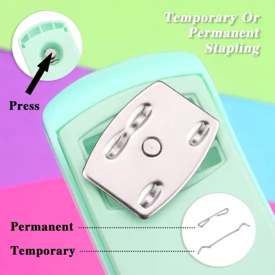 Green Office Desktop Stapler, 80 Staples, 20 Sheet Capacity, Vibrant Style {5}