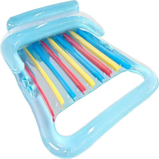 4E's Novelty 2 Person Pool Lounger with Cup Holder - Inflatable Floats for Adults for Summer Party Favors {1}