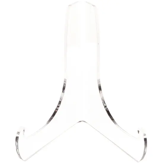Plymor Clear Acrylic 60-Degree Angle Easel With Deep Support Ledges, 4.5" H x 4.5" W x 3.5" D {3}