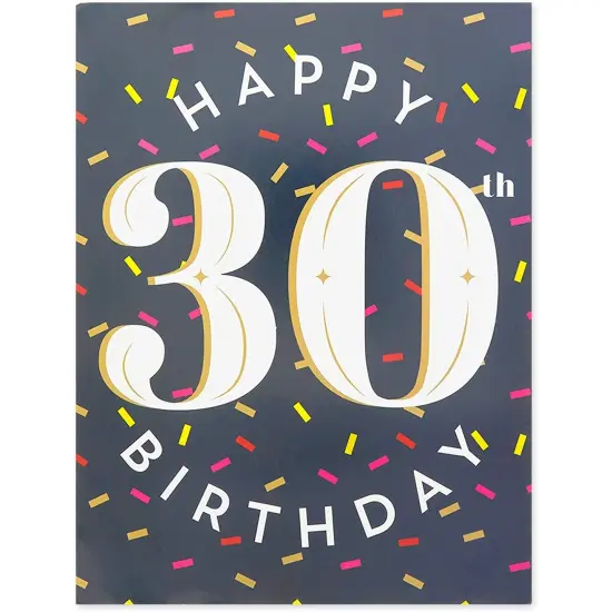 30th Birthday D&eacute;cor, Includes Table Centerpieces, Wall Sign, Ceiling Decorations and Confetti String (12 Pieces) Multicolor {5}