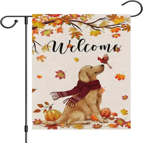 Welcome Fall Garden Yard Flag 12 x 18 Inch(fall) {5}