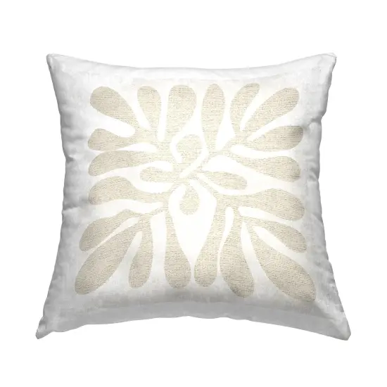 Stupell Industries Beige Boho Botanicals Indoor Pillow, 18 x 7 x 18 {1}
