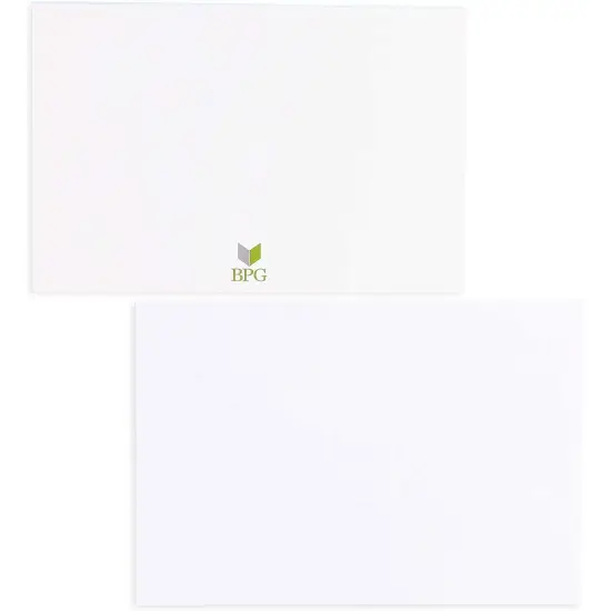 Blue Striped Thank You Cards - Pack of 12 with Envelopes for Wedding, Baby Shower, Business Events 5.91 x 3.94 x 0.1 inches {7}