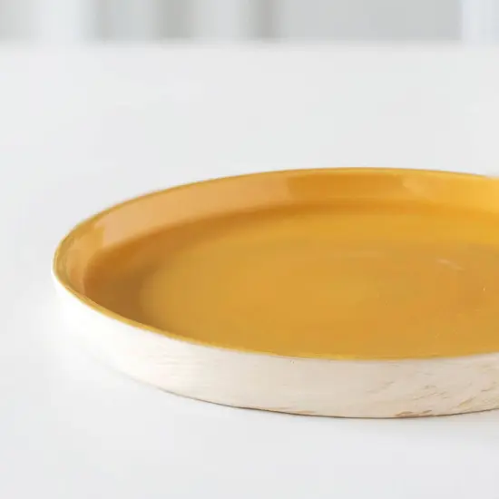 Handcrafted Ceramic Dinner Plate - Amber Love-9.8" Dia {2}