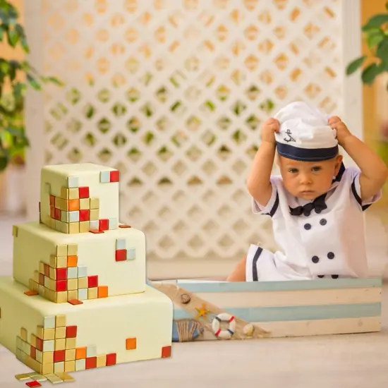 Square Cookie Cutter - Geometric Multicutter-Square Cake Fondant Cutter - 3 Size,Square Biscuit Cutters,Novel Creative Cake Decorating {4}