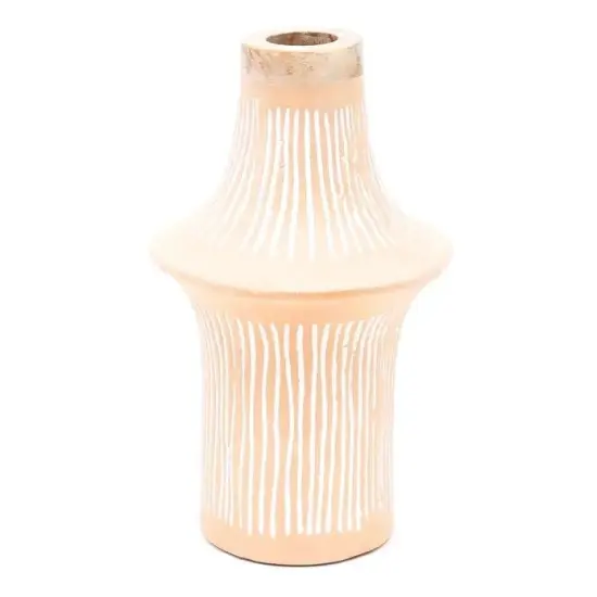 Handcrafted Eco-Mix Small Decorative Flower Vase &ndash; Sustainable & Stylish Accent Piece-8X8X13.5" {3}