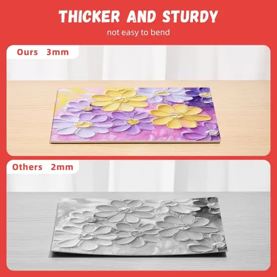 72 Pack 8 x 10 inch Canvas Boards for Painting Flat Canvas Panels Bulk Value Pack for Classes and Parties 100% Cotton for Acrylics Paint {4}