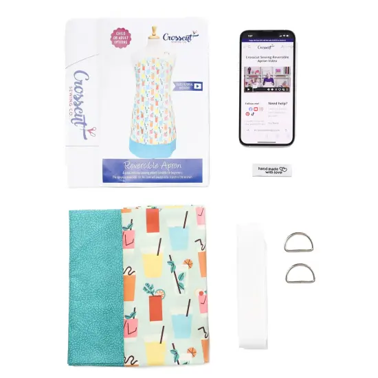 Crosscut Sewing Co.&reg; Apron Sewing Project Kit - Beginner Sewing Kit - Sewing Kit for Kids Drinks {2}