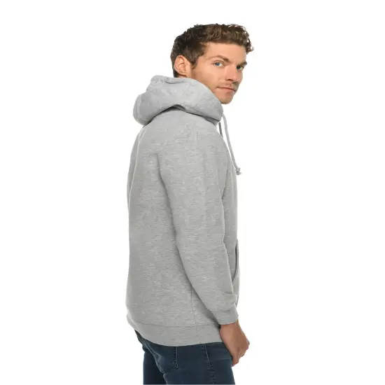Lane Seven&reg; Unisex Heavyweight Pullover Hooded Sweatshirt HEATHER GREY {3}