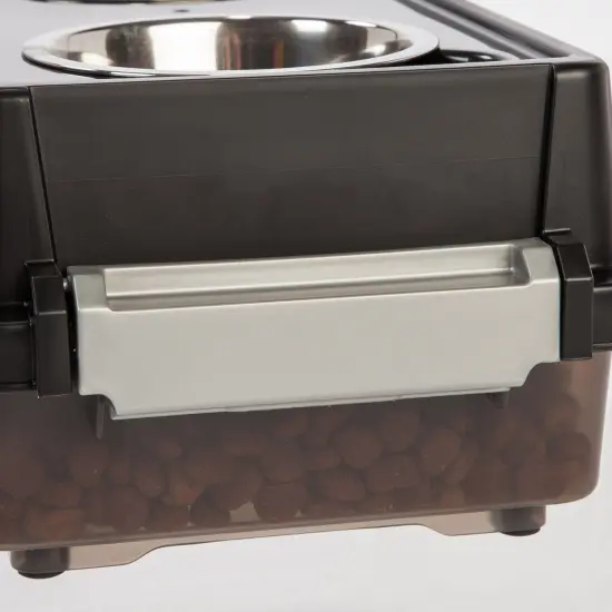 IRIS USA 2-in-1 Elevated Dog Bowls Feeder with Airtight Pet Food Storage Container {6}