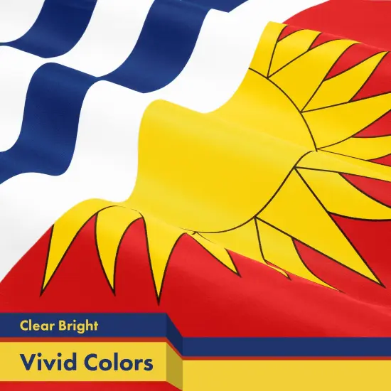 G128 Combo Pack: American USA Flag 3x5 Ft & Kiribati I-Kiribati Flag 3x5 Ft | Both LiteWeave Pro Series Printed 150D Polyester, Brass Grommets {4}