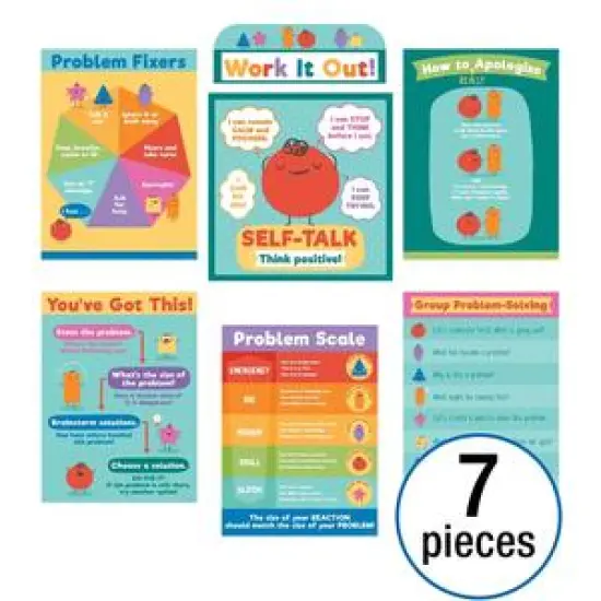 Social Problem-Solving Bulletin Board Set, 7 Pieces {3}