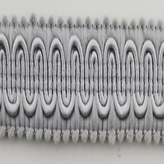 1/2" Scroll Braid Gimp w/ Backing - 12 Continuous Yards - Many Color Options! Grey {1}