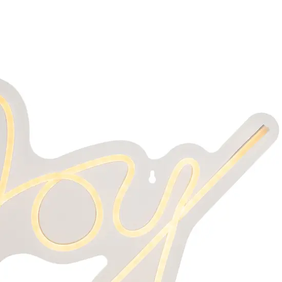 Northlight LED Joy Neon Lighted Christmas Wall or Window Decoration - 15" White {7}