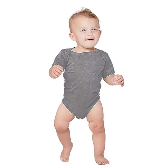 Bella + Canvas&reg; Infant Triblend Short Sleeve One Piece - 134B Grey Triblend {5}