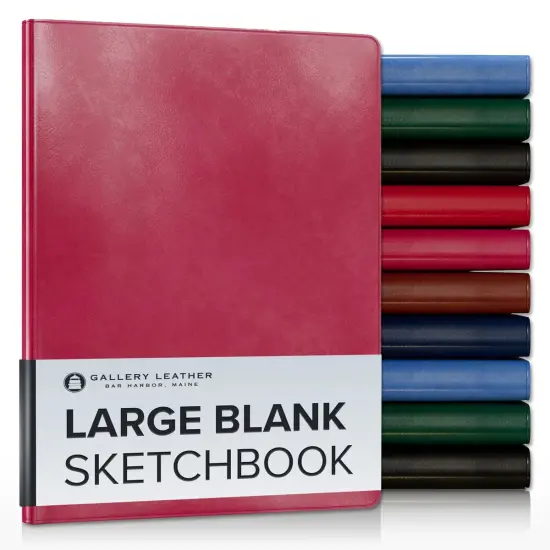Large Blank Sketchbook by Gallery Leather - 9.75"x7.5" Acadia Wild Rose {1}