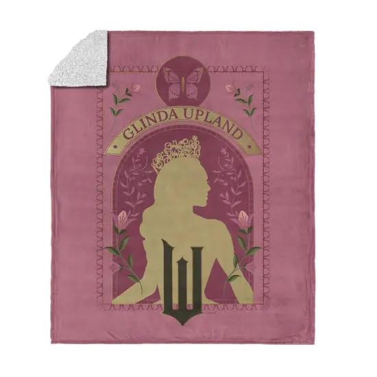 Universal Wicked Silk Touch Sherpa Throw Blanket Glinda Upland {1}