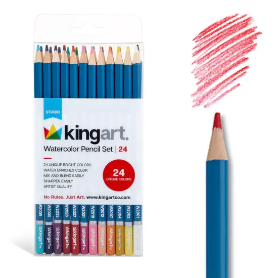 KINGART® Watercolor Pencils, 24 Colors {1}