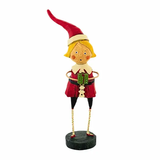 Lori Mitchell 8.25 In Santa's Little Helpers Christmas Figurine , Lightweight Christmas Decor Christmas St/2 Presents Red {4}