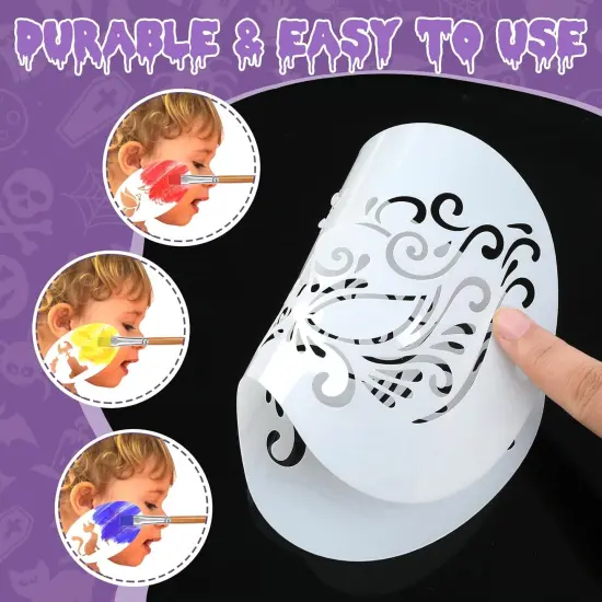 36 Pieces Halloween Face Stencils(Polyethylene Terephthalate) {2}