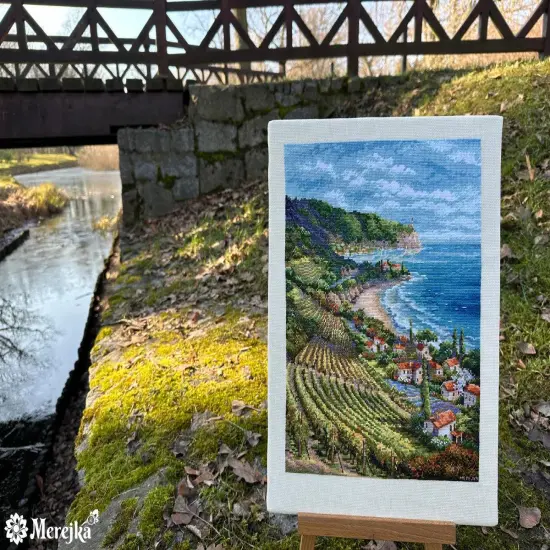 Coastline View K-226 Counted Cross-Stitch Kit {3}