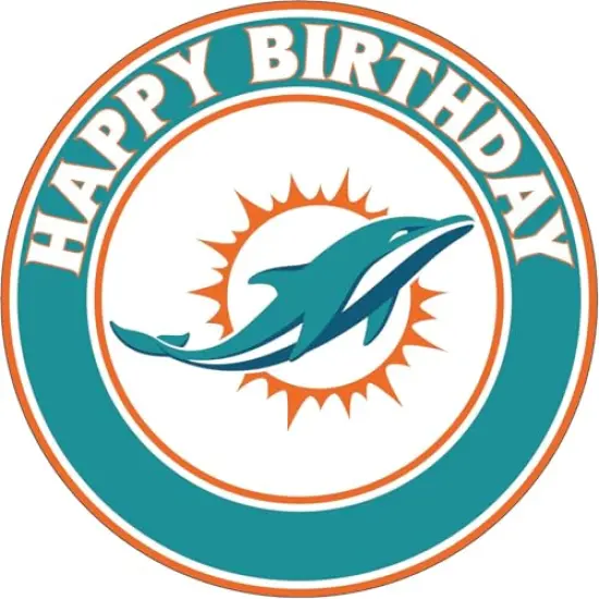 7.5 Miami Cake Topper Edible Image Edible Cake Topper Frosting Sheet {1}