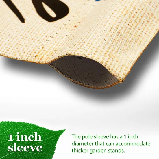 G128 Welcome Patriotic Gnome Garden Flag 12x18 In Double Sided Independence Day Yard Garden Lawn Decoration {5}