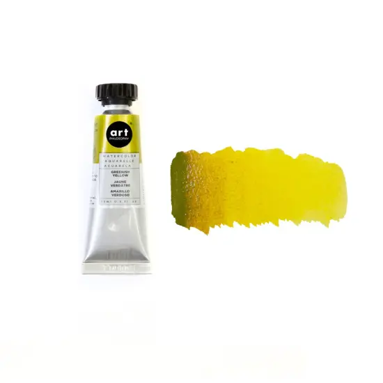 Art Philosophy® Artist Grade Watercolor Tubes - Greenish Yellow - 15 ml - series #4 {2}