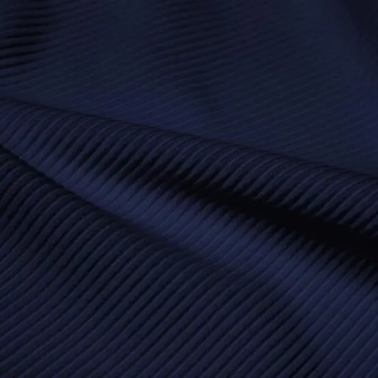 Ribbed Spandex Fabric Marine Navy {1}