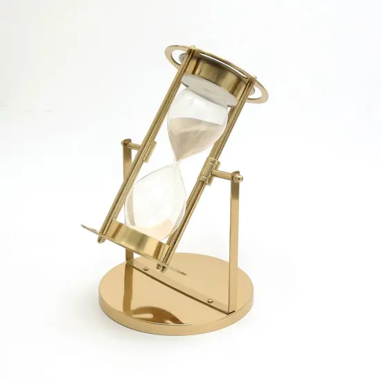 Decorative Aluminum Sand Timer - Hourglass (10"X9"X14") {3}