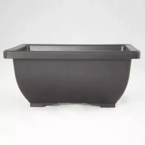 28 Rectangular Plastic Cactus & Succulent, Bonsai Pot - 6.25"x 4.75"x 2" Brown {2}