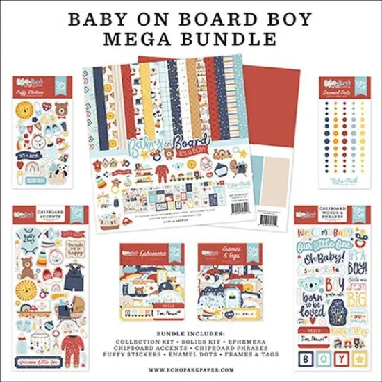 Echo Park Baby On Board - Boy Mega Bundle {1}
