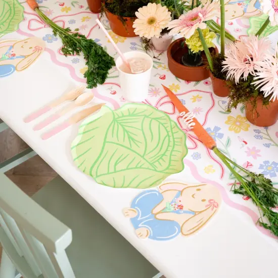 CABBAGE LEAF LARGE PLATES {5}