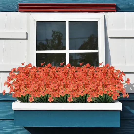 24 Bundles Artificial Fall Flowers Outdoor {4}