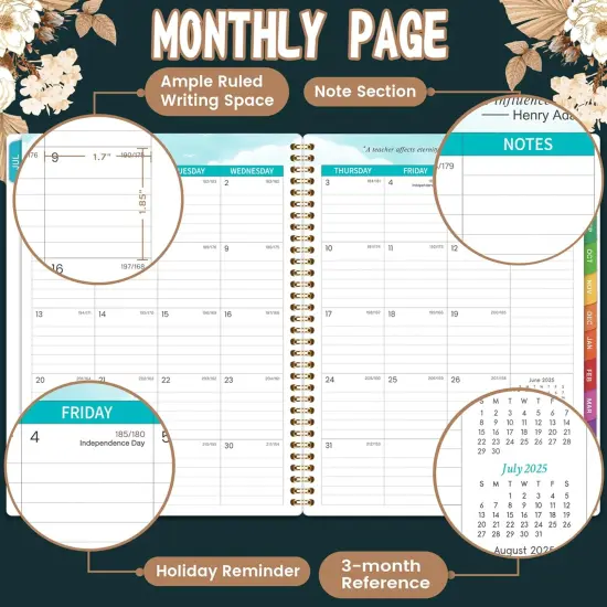 2025-2026 Teacher Planner - Gold-Black {3}