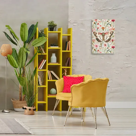 Stupell Industries Botanical Butterfly on Florals Canvas Design by The Dutch Lady {2}