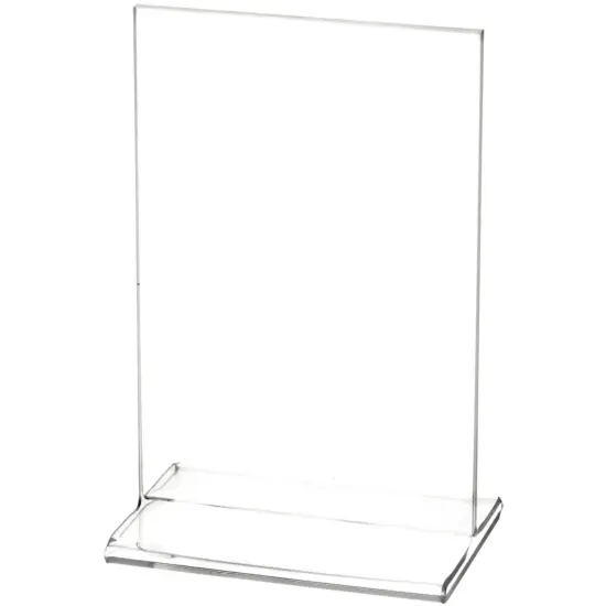 Plymor Clear Acrylic Sign Display / Literature Holder (Top-Load), 4" W x 6" H {2}