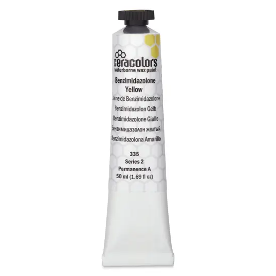 Ceracolors Waterborne Wax Paint - Benzimidazolone Yellow, 50 ml {1}
