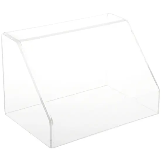 Plymor Clear Acrylic Slanted Front Display Case with No Base, 9" W x 6" D x 6" H {2}