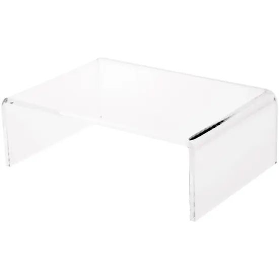 Plymor Clear Acrylic Rectangular Display Riser, 3" H x 9" W x 6" D (1/4" thick) {2}