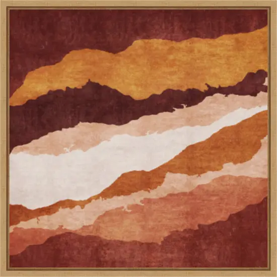 Hardal Catlak Katmanlar2 by Emel Tunaboylu Framed Canvas Wall Art {1}