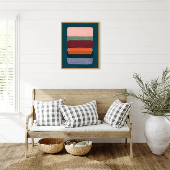 Layered Cake II by Grace Popp Framed Canvas Wall Art {6}