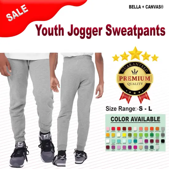 BELLA + CANVAS&reg; Youth Jogger Sweatpants - 3727Y {2}